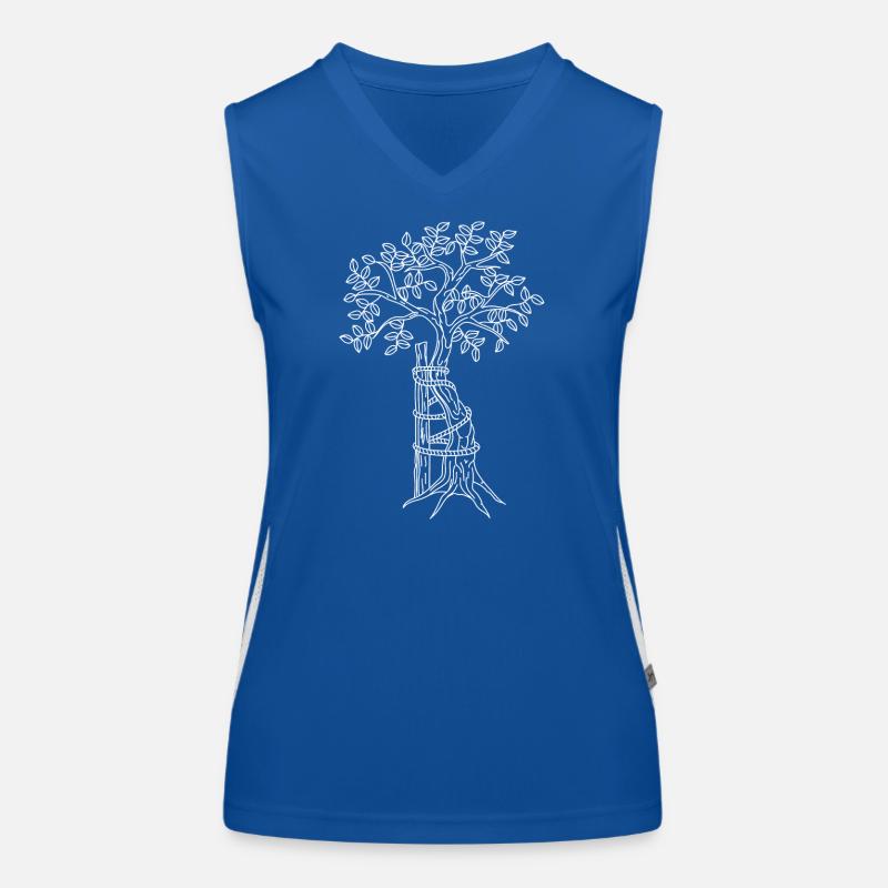 Arbre d’Andry – blanc Débardeur respirant contrasté Femme