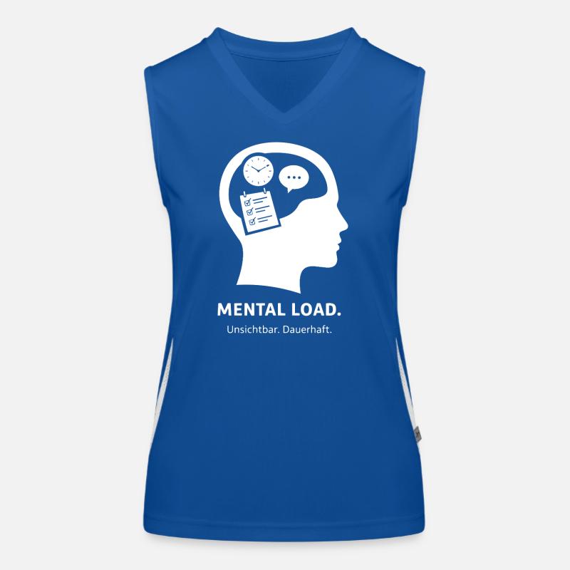 MENTAL LOAD – Unsichtbare Dauerbelastung Funktionelles Kontrast-Tank Top für Frauen