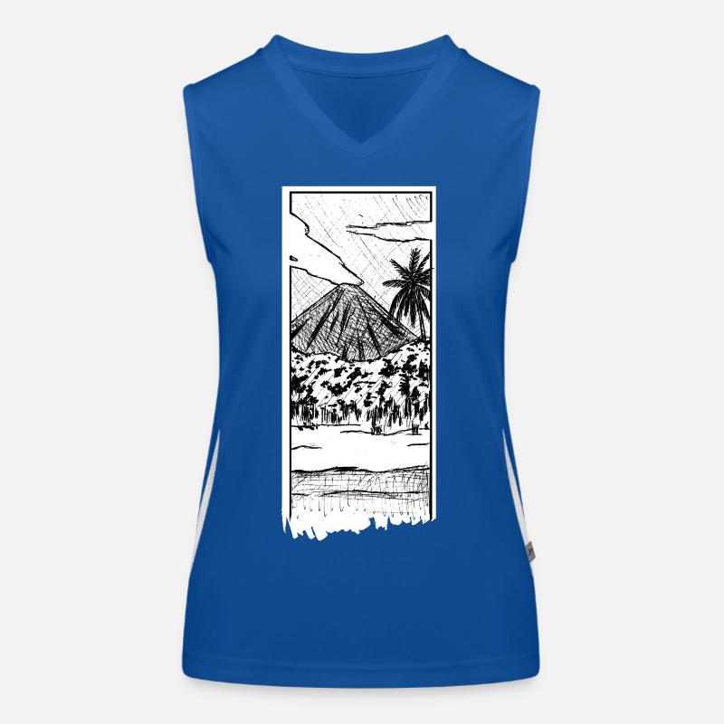 Vulkan Funktionelles Kontrast-Tank Top für Frauen