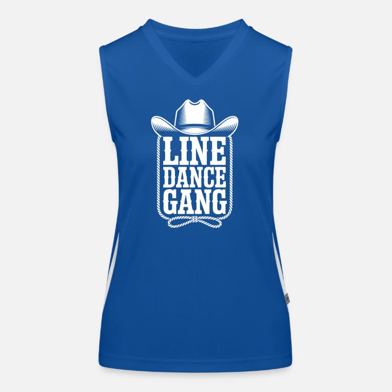 Line Dance Gang Western Funktionelles Kontrast-Tank Top für Frauen