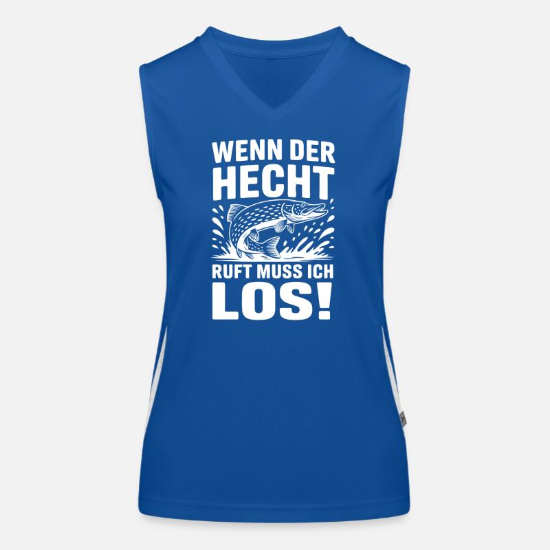 Der Hecht ruft! Funktionelles Kontrast-Tank Top für Frauen