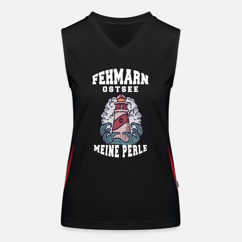 FEHMARN MER BALTIQUE MA PERLE Débardeur respirant contrasté Femme