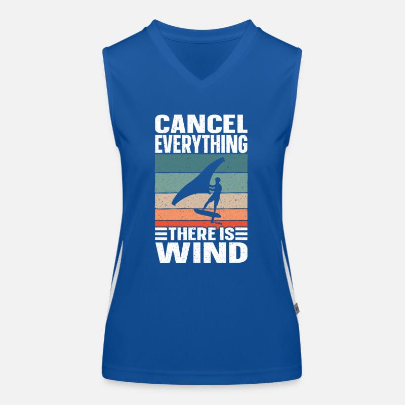 Wing Foiling Surf Surfing Surfer Grunge Débardeur respirant contrasté Femme