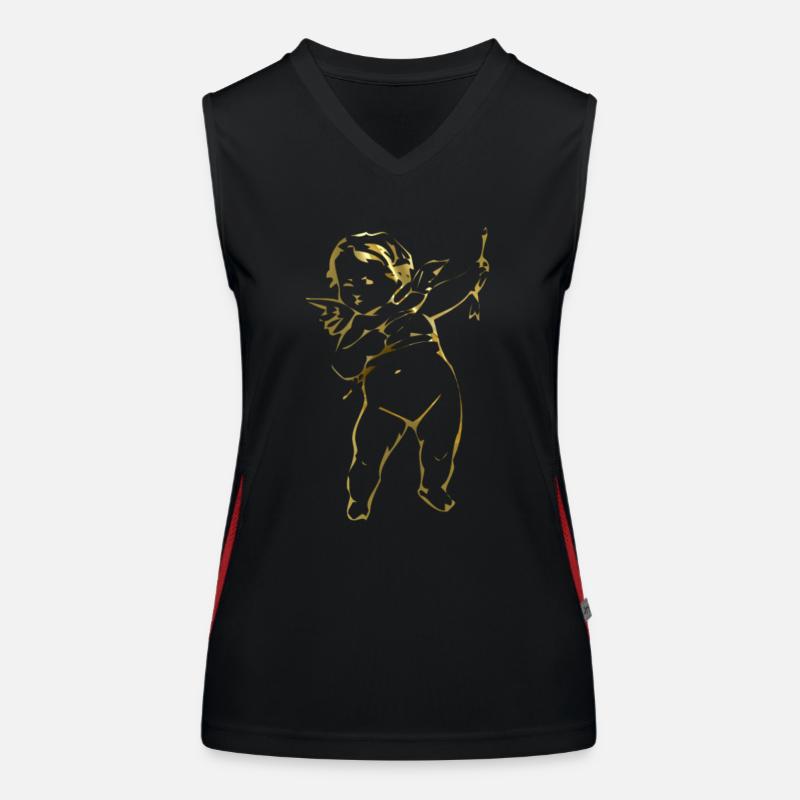 Engel Funktionelles Kontrast-Tank Top für Frauen