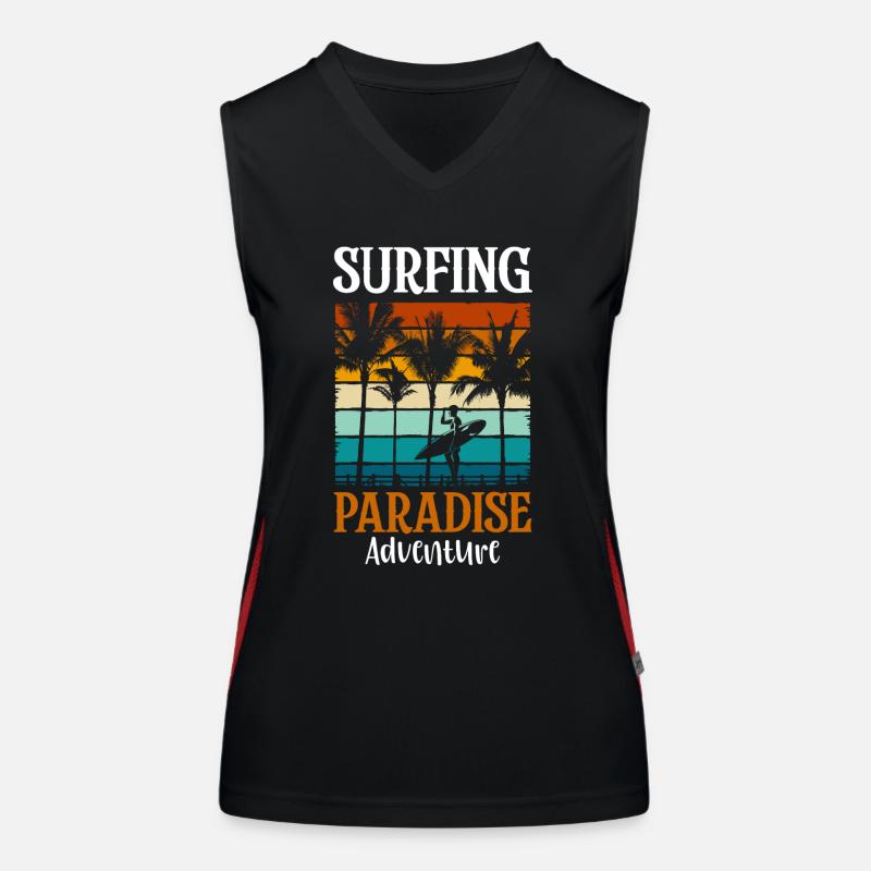Summer Sun Sandy beach Women's Functional Contrast Tank Top