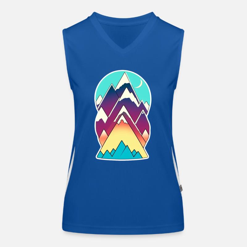 Berg und Wandern Funktionelles Kontrast-Tank Top für Frauen