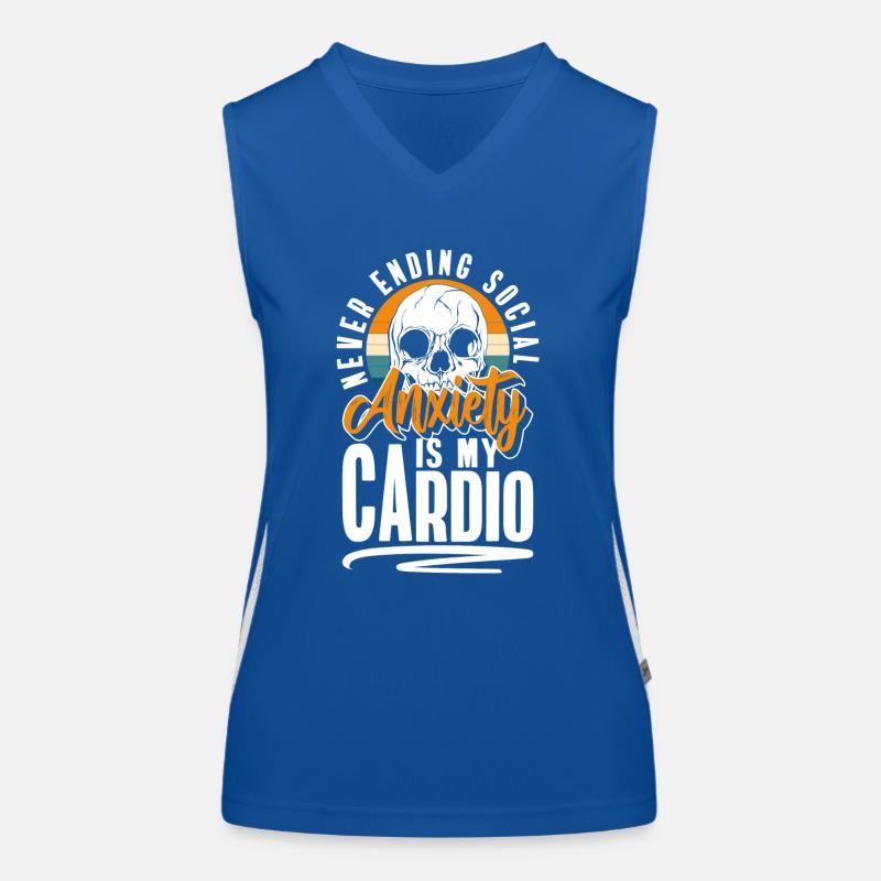 Sarcasm Crowd Mean Women's Functional Contrast Tank Top