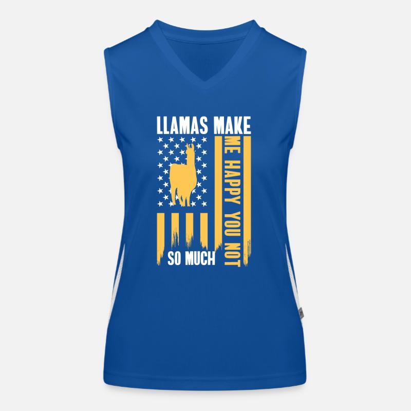 Kamel Nutztier Wolle Funktionelles Kontrast-Tank Top für Frauen