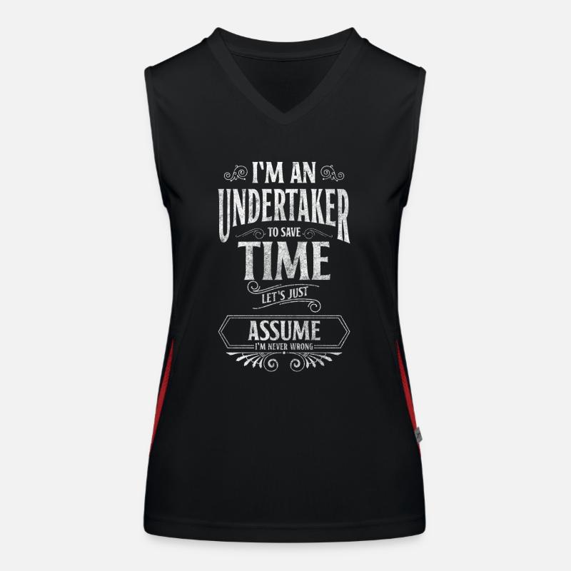 Bestatter Leiche Funktionelles Kontrast-Tank Top für Frauen