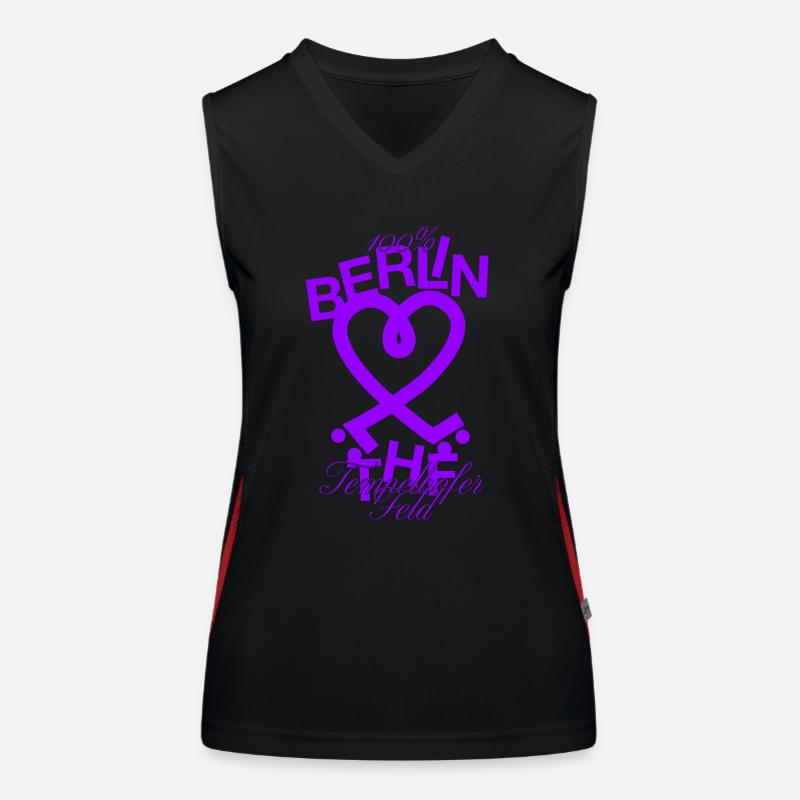 Tempelhofer Feld skate Funktionelles Kontrast-Tank Top für Frauen