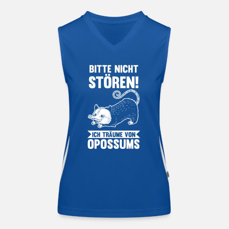 Opossum Funktionelles Kontrast-Tank Top für Frauen