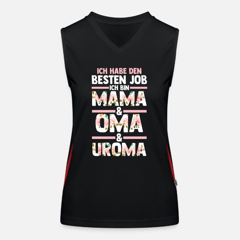 Mutter Mama Oma Uroma Funktionelles Kontrast-Tank Top für Frauen