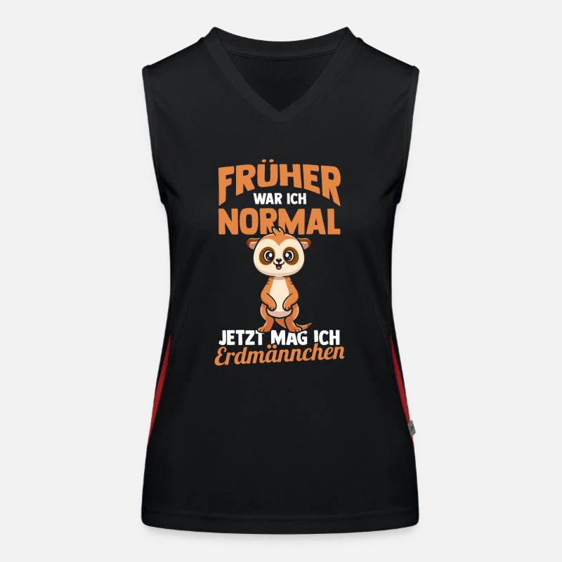 Erdmännchen Funktionelles Kontrast-Tank Top für Frauen