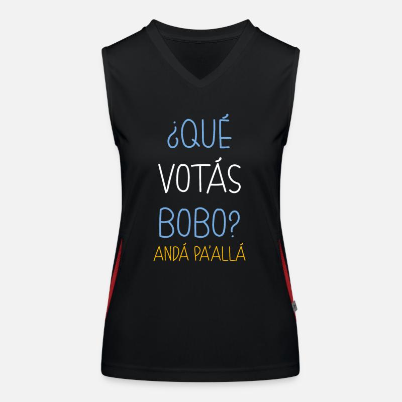 Dass du dumm wählst Funktionelles Kontrast-Tank Top für Frauen