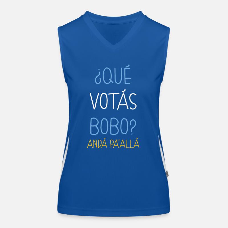 Dass du dumm wählst Funktionelles Kontrast-Tank Top für Frauen