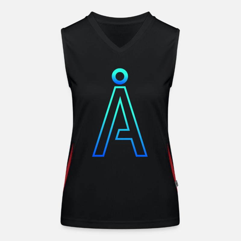 Futuristic Alpha: A Modern Gradient Design Funktionelles Kontrast-Tank Top für Frauen