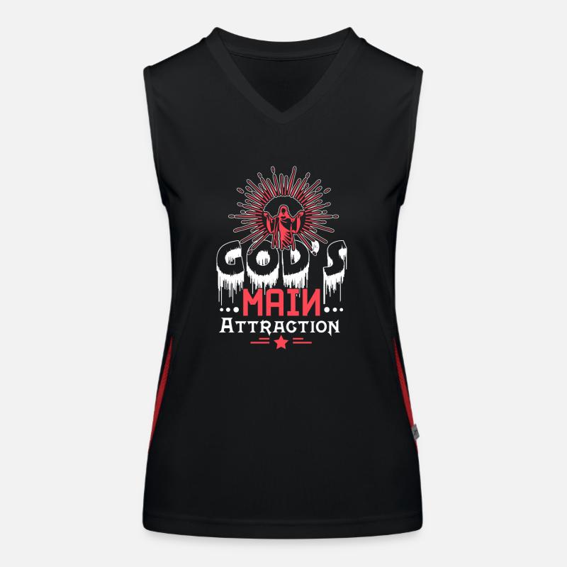 God's main attraction Women's Functional Contrast Tank Top