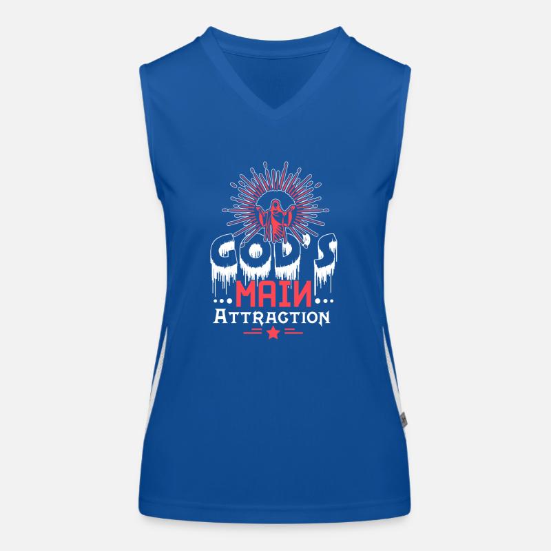 God's main attraction Women's Functional Contrast Tank Top