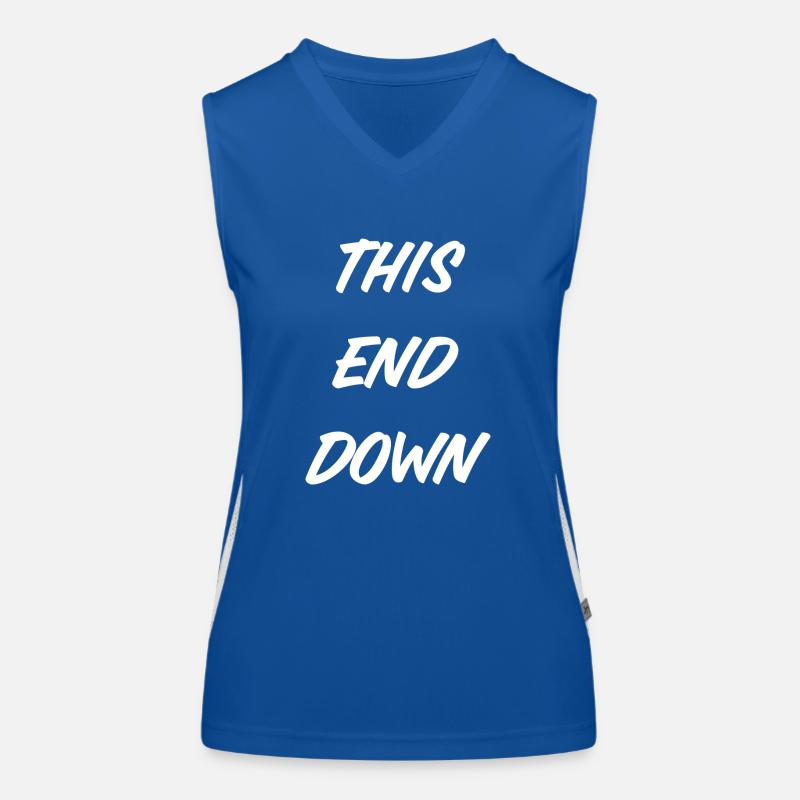 Cette fin vers le bas Débardeur respirant contrasté Femme