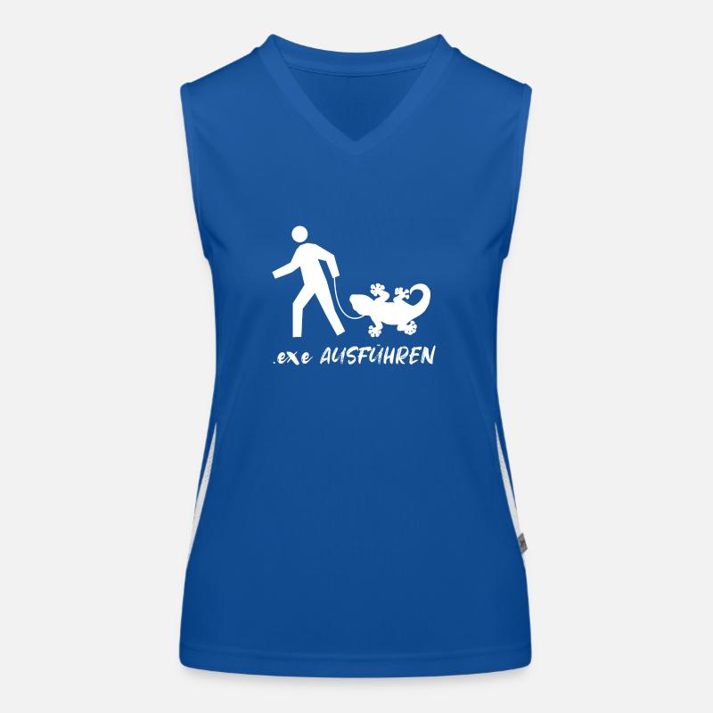 Exe Ausführen Admin Programmier Informatiker IT Funktionelles Kontrast-Tank Top für Frauen