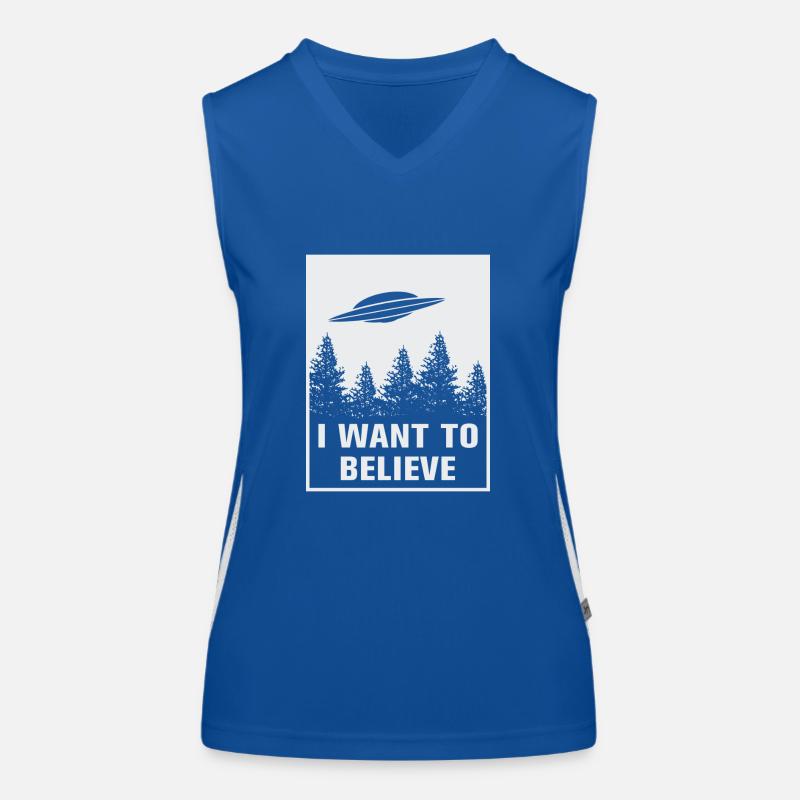 Ich will glauben Funktionelles Kontrast-Tank Top für Frauen
