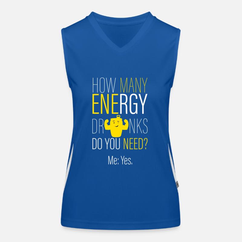 How many energy drinks? Women's Functional Contrast Tank Top