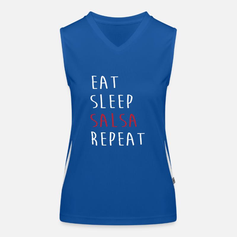 Salsa Tänzer Tänzerin Funktionelles Kontrast-Tank Top für Frauen