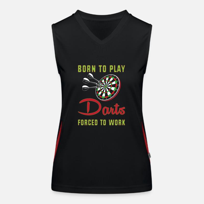 Jeu de fléchettes Dartpfeil Débardeur respirant contrasté Femme