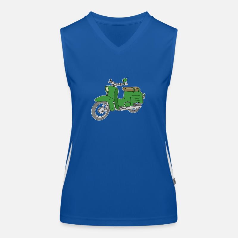 Green scooter Simson "Schwalbe" Women's Functional Contrast Tank Top