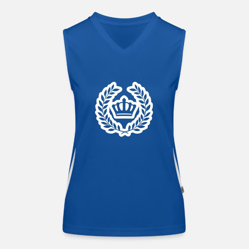 Symbole de couronne Débardeur respirant contrasté Femme