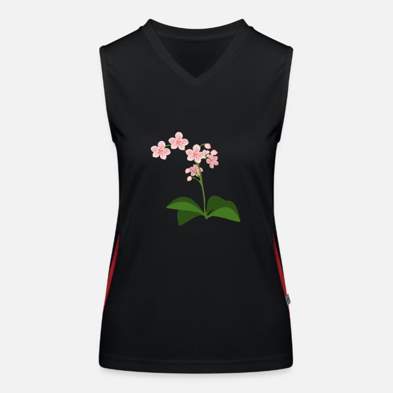 orchidée Débardeur respirant contrasté Femme