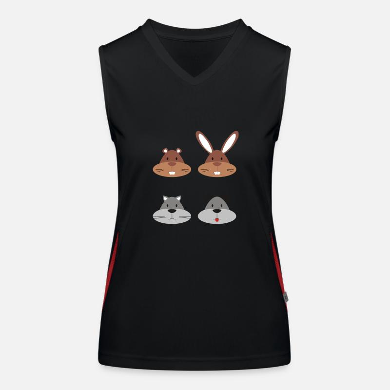Haustiere Funktionelles Kontrast-Tank Top für Frauen