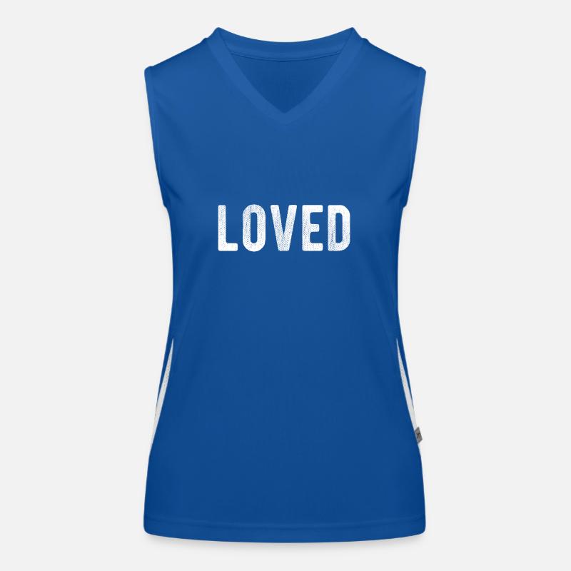 Loved Loved Trendy Cute Gift Women's Functional Contrast Tank Top