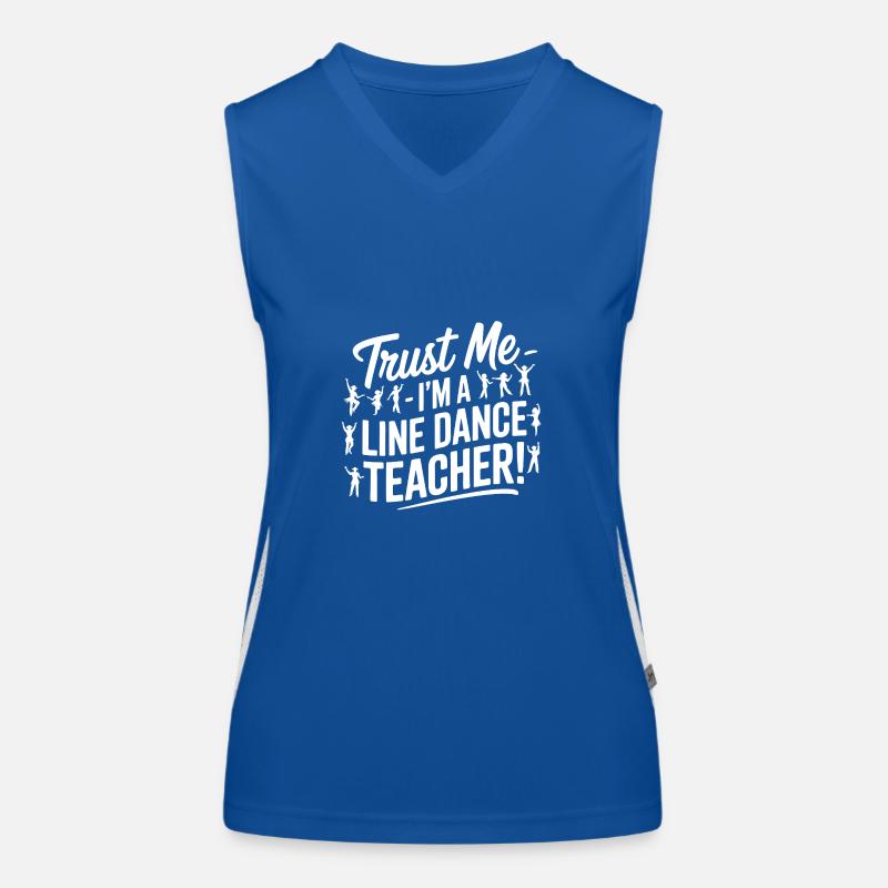 Line Dance Instructor - Trust Me Women's Functional Contrast Tank Top
