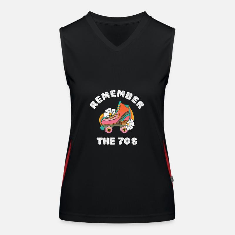 REMEMBER THE 70S Women's Functional Contrast Tank Top