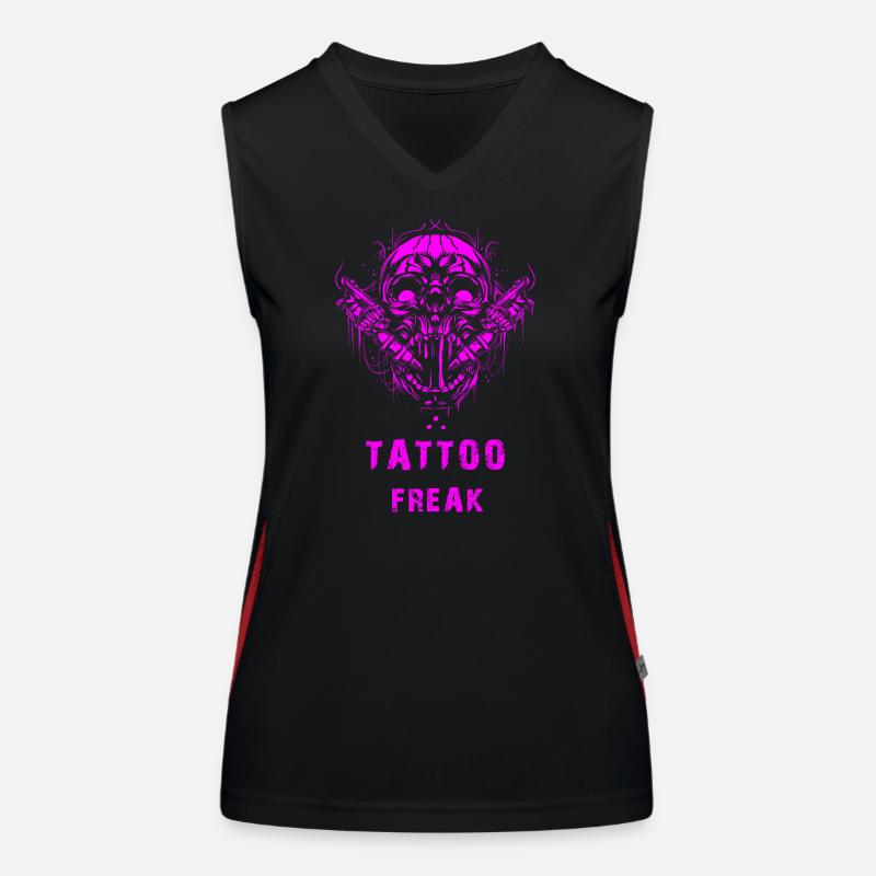 Tattoo Freak Funktionelles Kontrast-Tank Top für Frauen