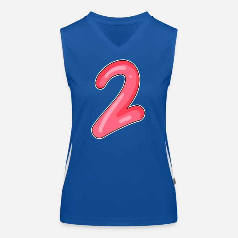 2 - Number - Number Two Women's Functional Contrast Tank Top
