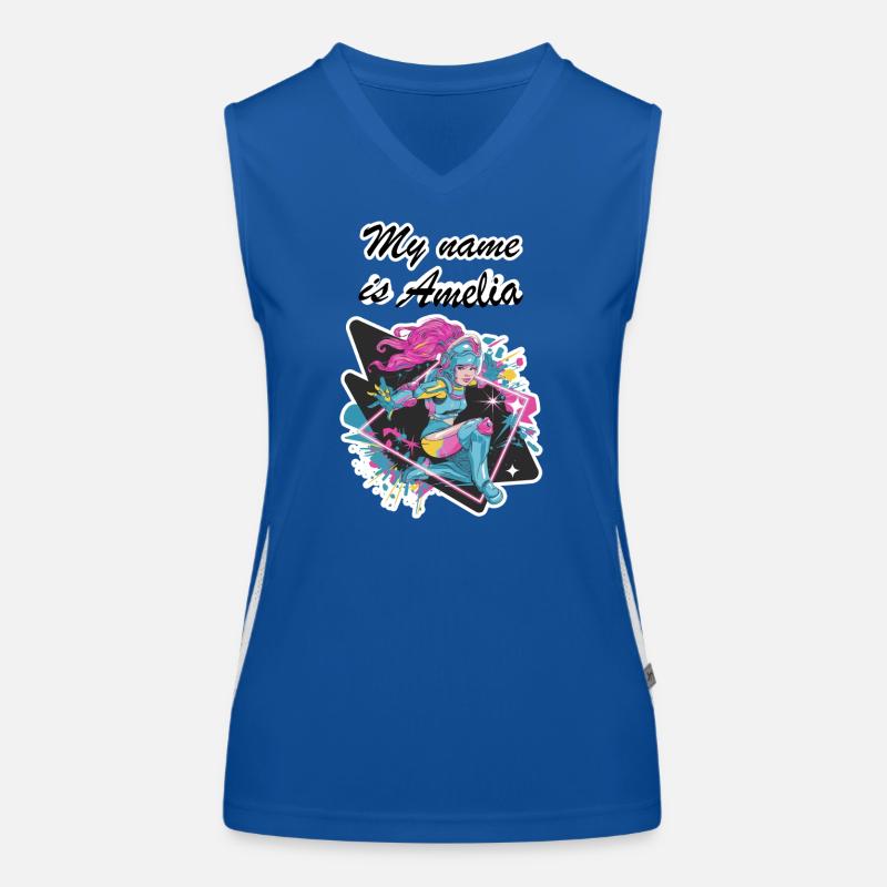 Mein Name ist Amelia 2026 Funktionelles Kontrast-Tank Top für Frauen
