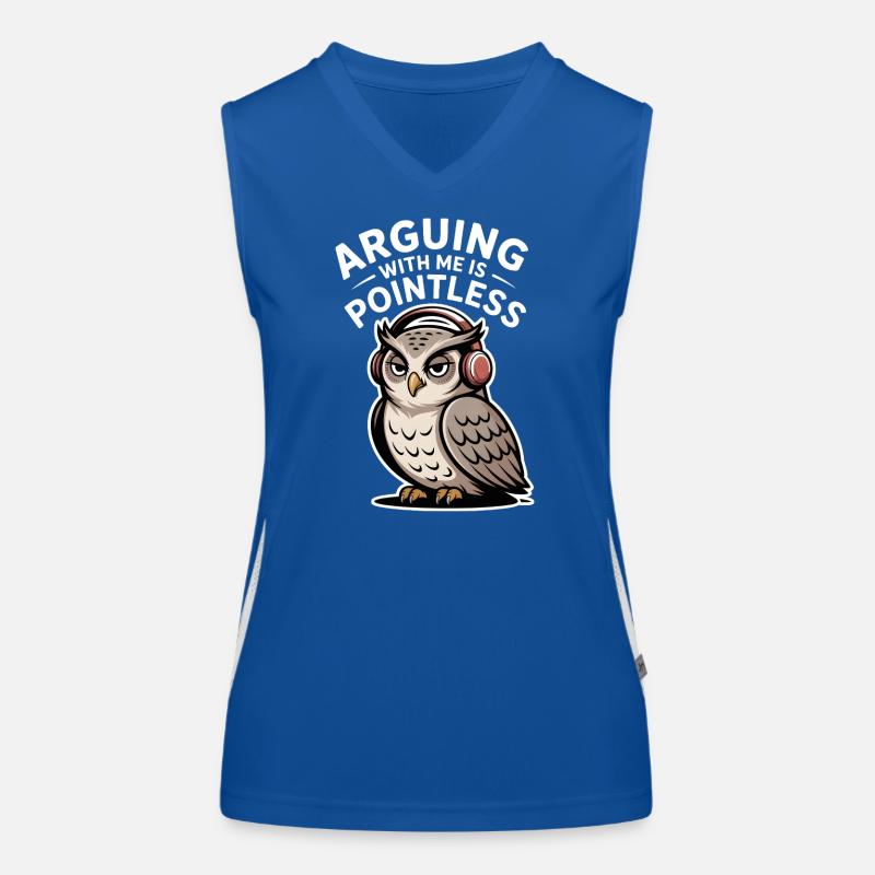 Arguing With Me Is Pointless Women's Functional Contrast Tank Top