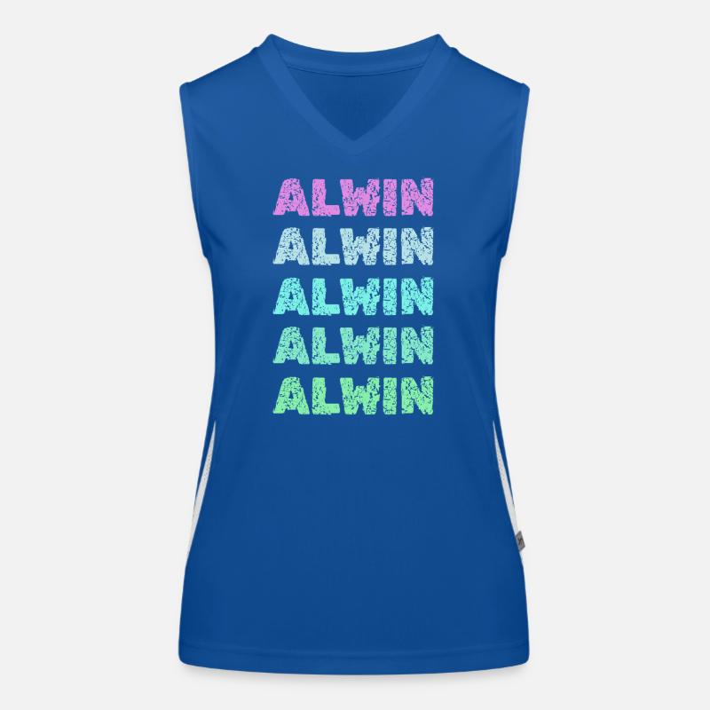 Alwin als Alwin Funktionelles Kontrast-Tank Top für Frauen