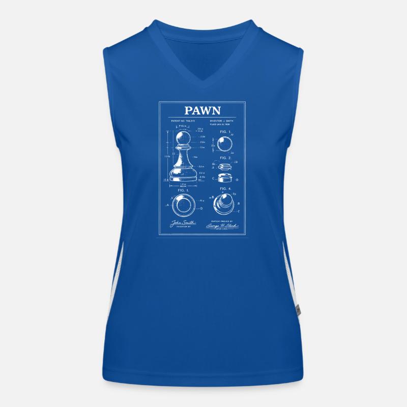 Pfandpatent-Bauplan Funktionelles Kontrast-Tank Top für Frauen