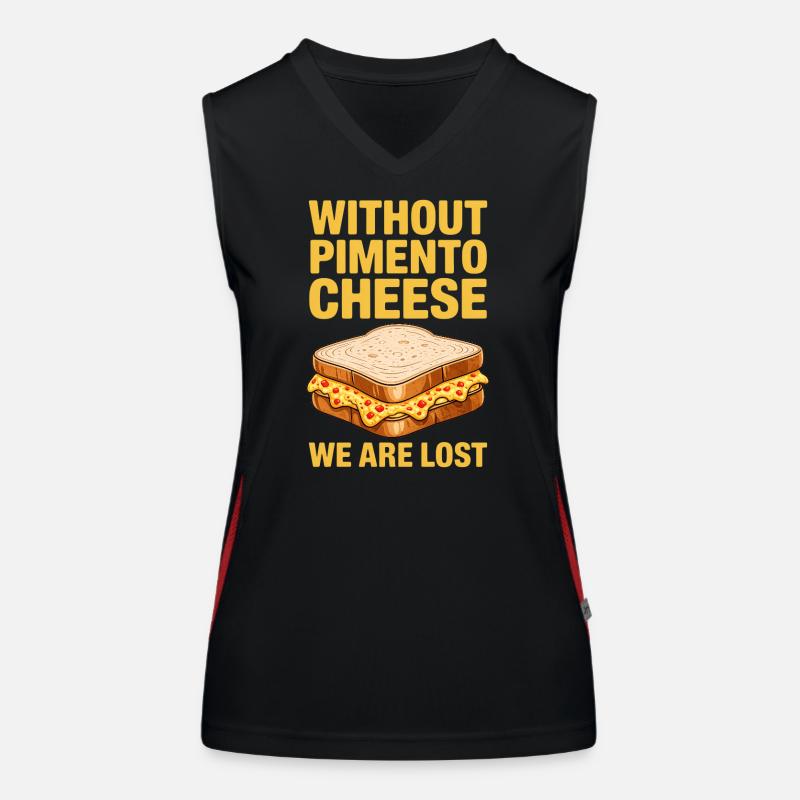 Pimento Cheese Sandwich Golf Geschenk Funktionelles Kontrast-Tank Top für Frauen