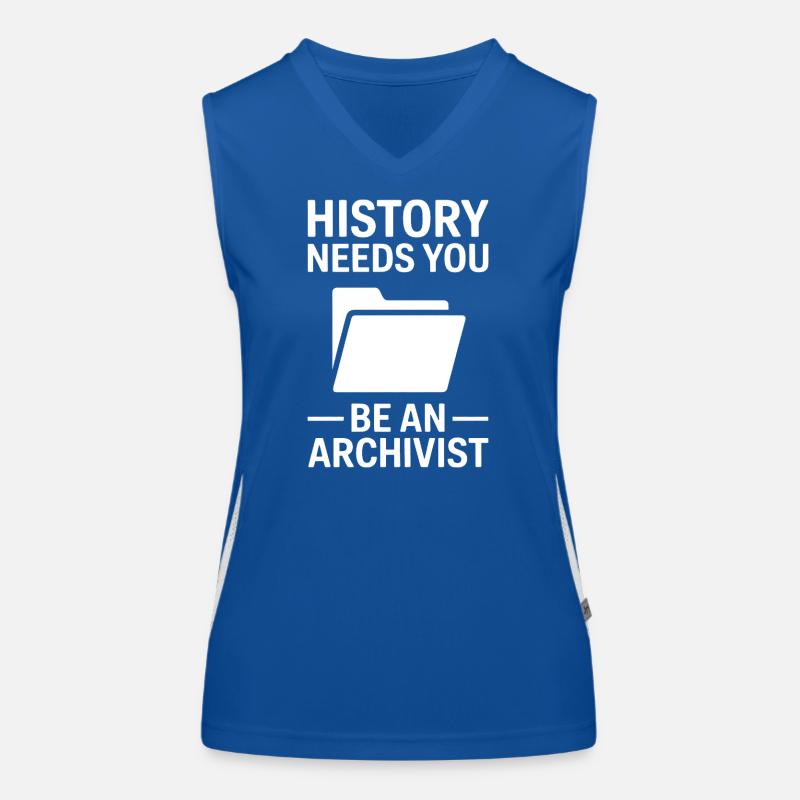 Die Geschichte braucht dich, Archivar. Funktionelles Kontrast-Tank Top für Frauen