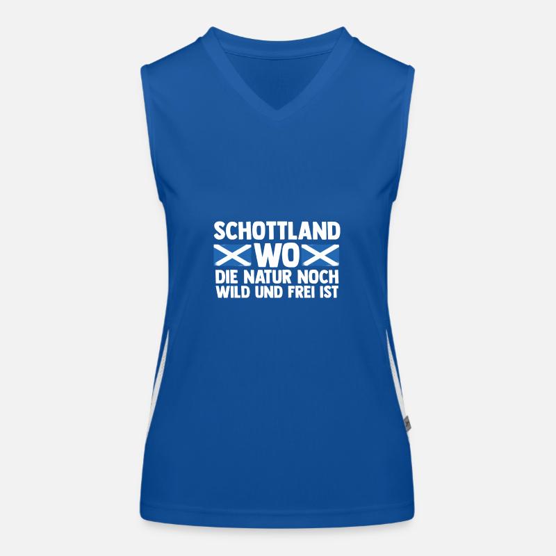 Scots Scottish Scotland Women's Functional Contrast Tank Top