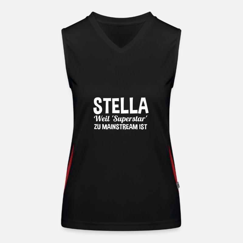 Prénom Stella Débardeur respirant contrasté Femme