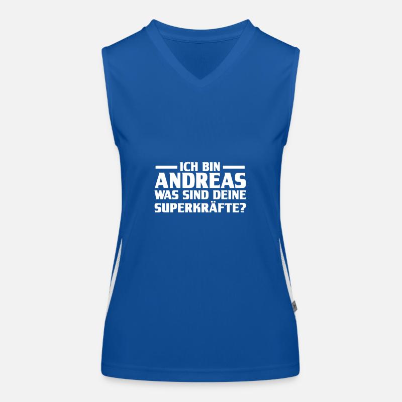 First name Andreas Women's Functional Contrast Tank Top