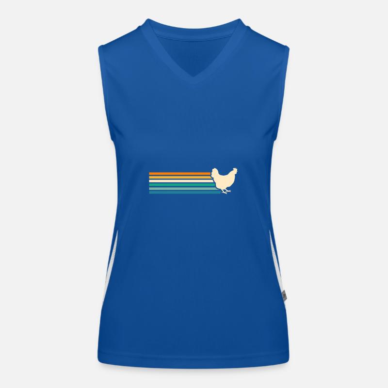 Hühner Henne Funktionelles Kontrast-Tank Top für Frauen