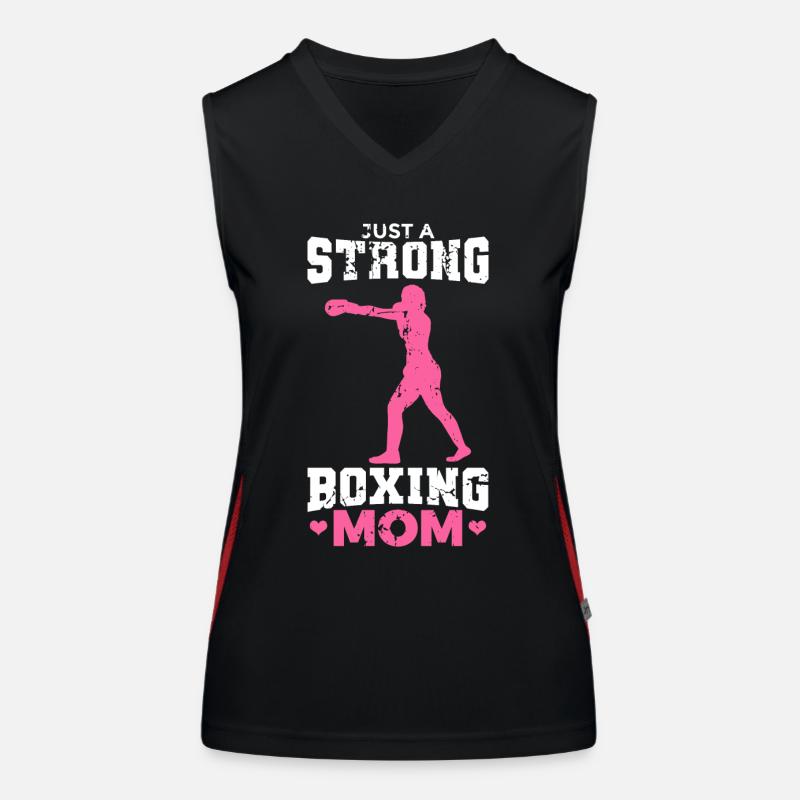Boxerin Mutter Funktionelles Kontrast-Tank Top für Frauen