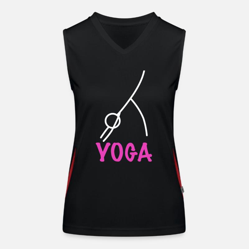 Exercice de yoga Débardeur respirant contrasté Femme