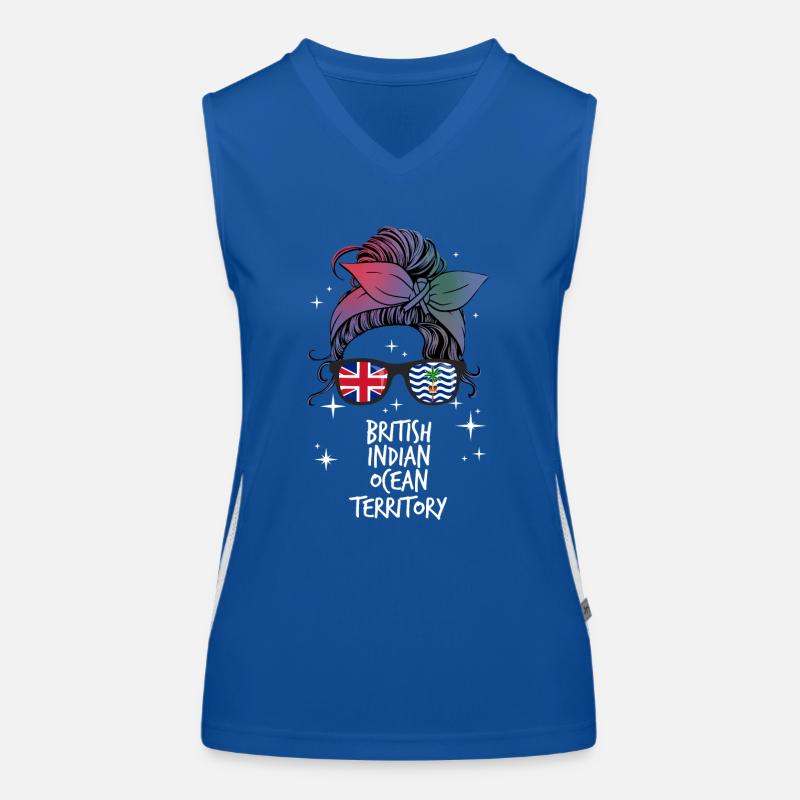British Indian Ocean Territory Women's Functional Contrast Tank Top
